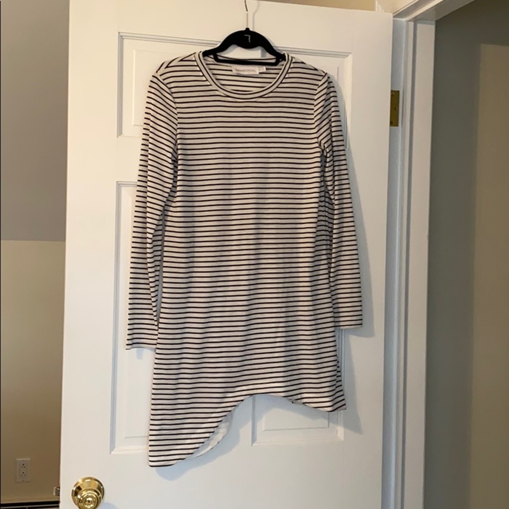 Striped t shirt style dress